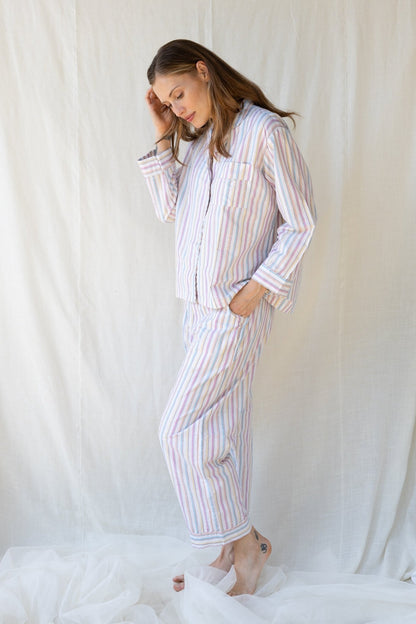 Chai Cotton Pijama Set n.16 Rainbow - Bohemia Couture