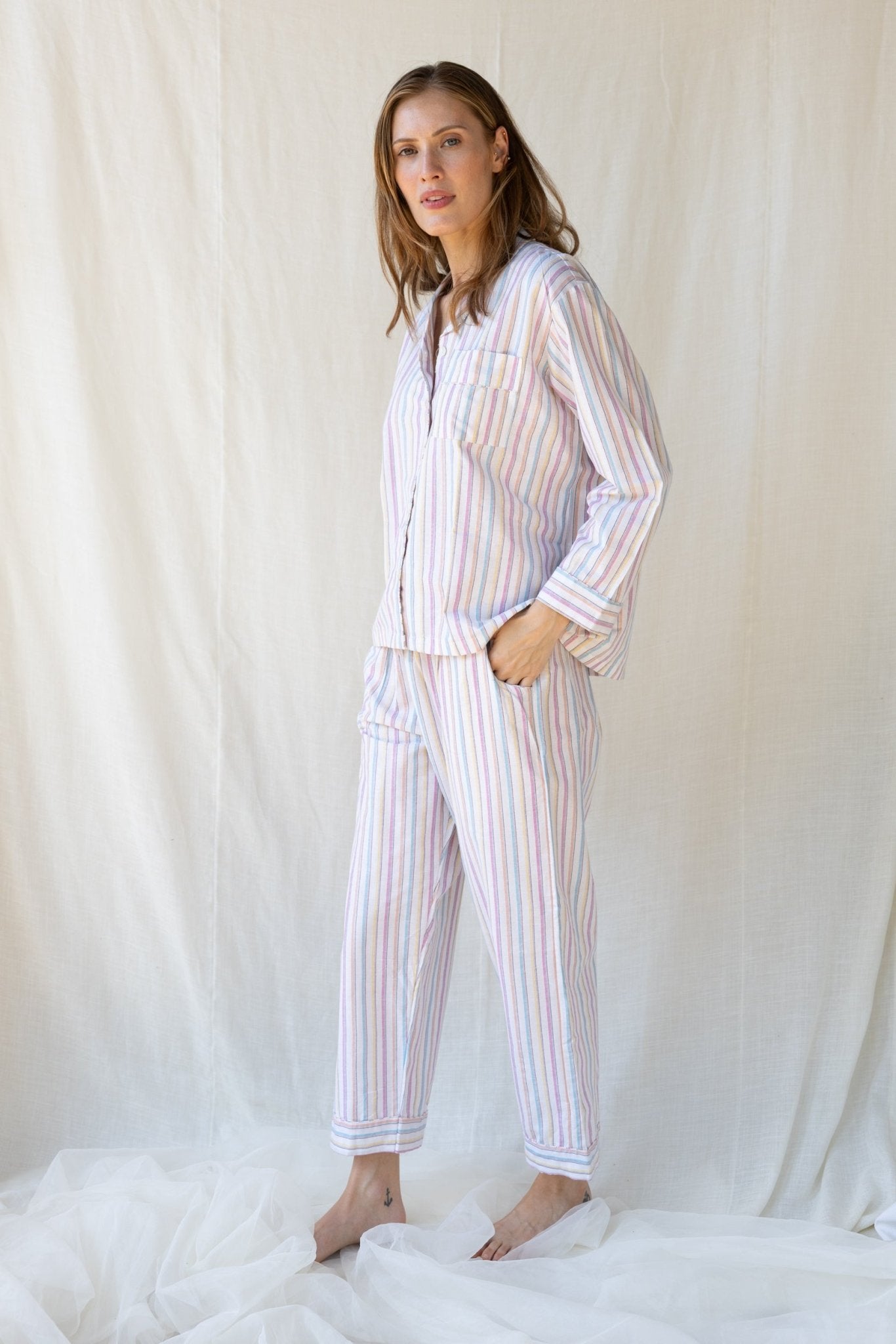Chai Cotton Pijama Set n.16 Rainbow - Bohemia Couture