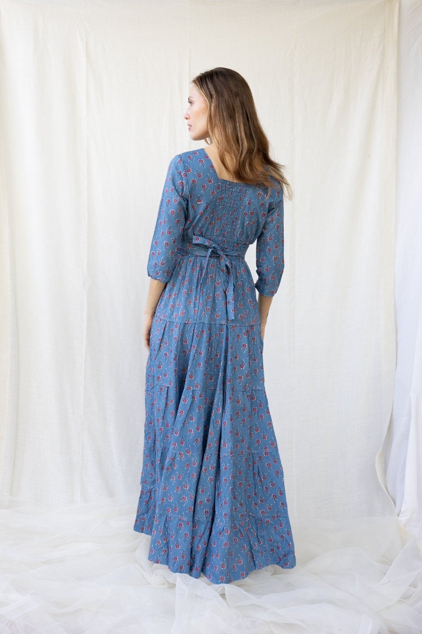 Cotton Gardenia Long Dress n.5 - Bohemia Couture