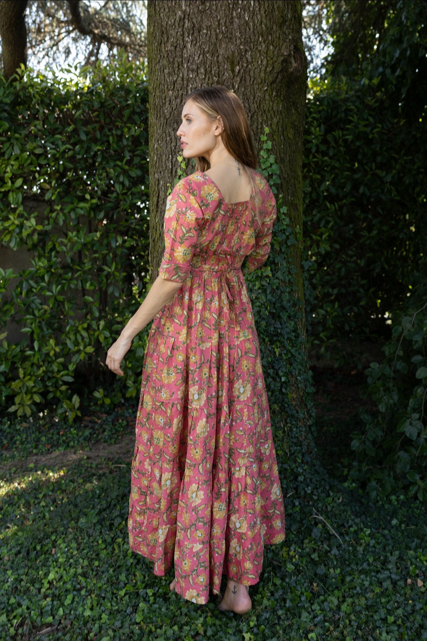 Cotton Gardenia Long Dress n.6 - Bohemia Couture