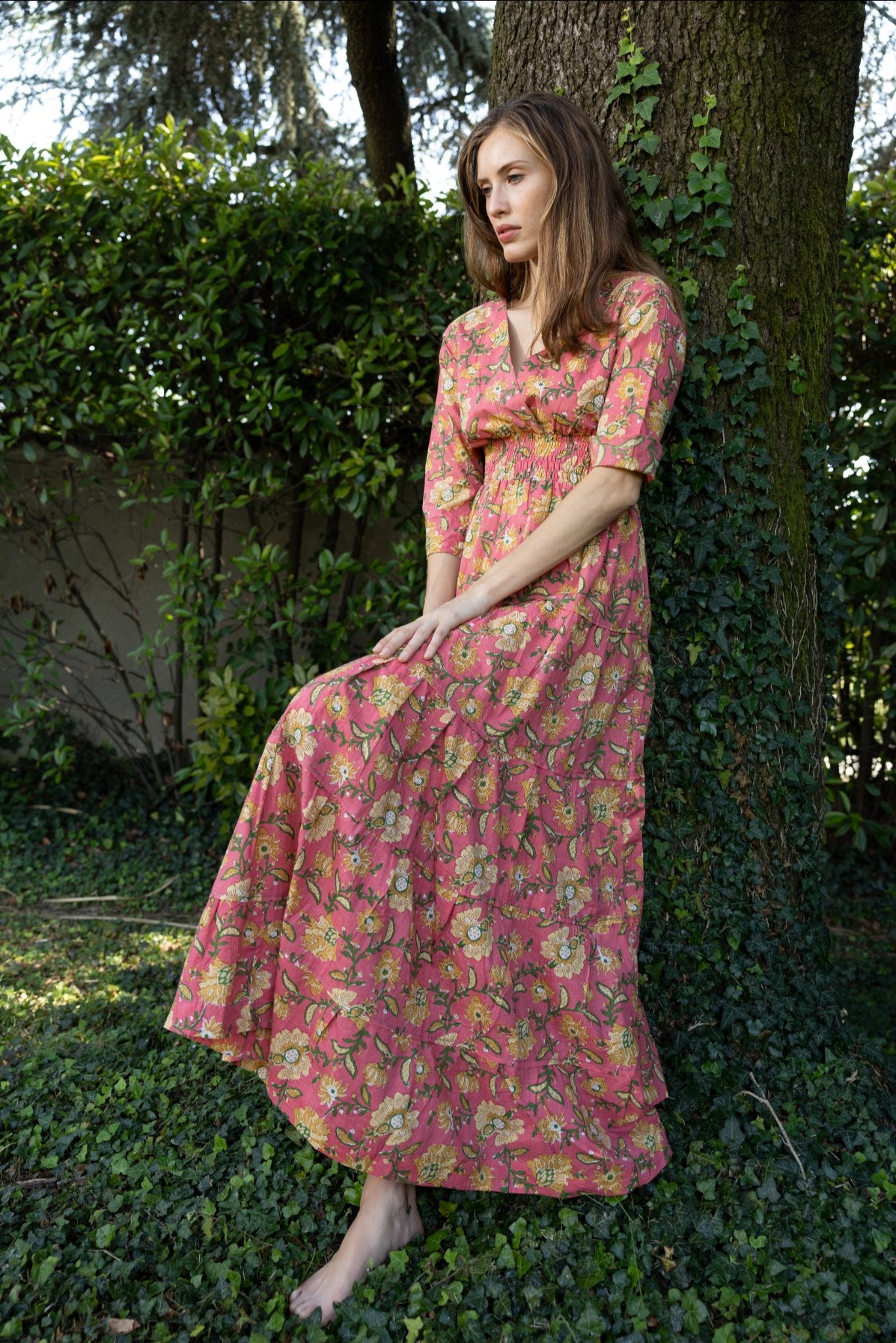 Cotton Gardenia Long Dress n.6 - Bohemia Couture