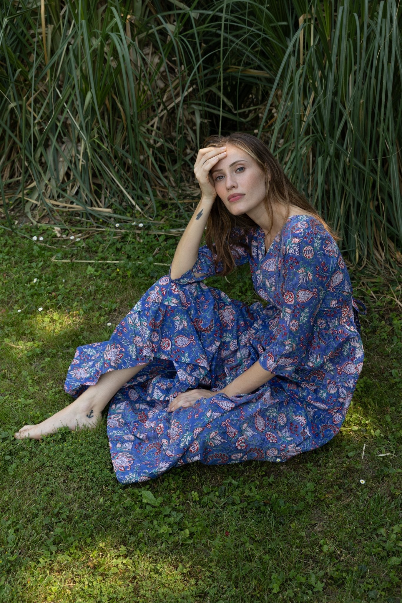 Cotton Gardenia Long Dress n.7 - Bohemia Couture