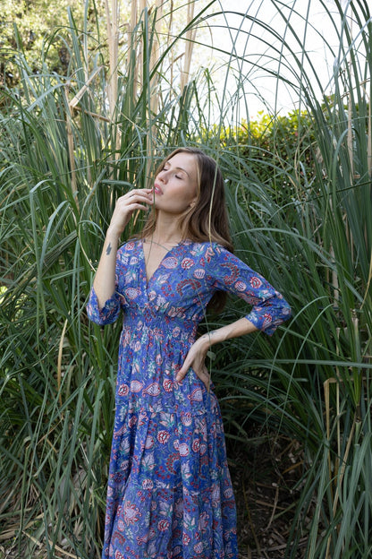 Cotton Gardenia Long Dress n.7 - Bohemia Couture