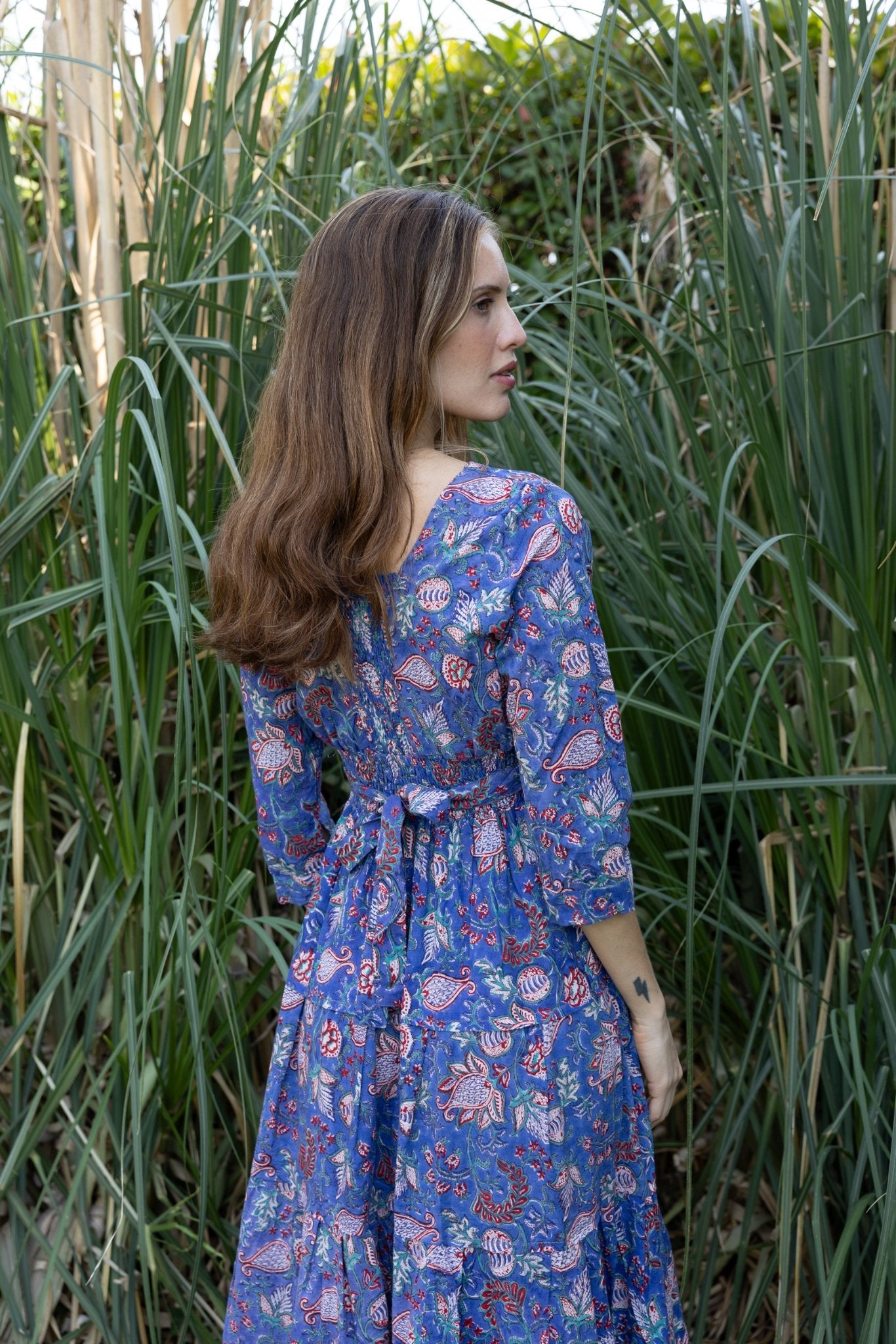 Cotton Gardenia Long Dress n.7 - Bohemia Couture