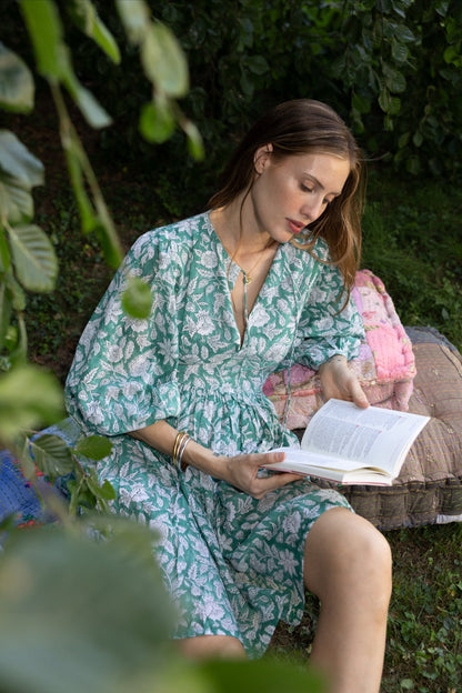 Cotton Gilda Short Dress n.12 - Bohemia Couture