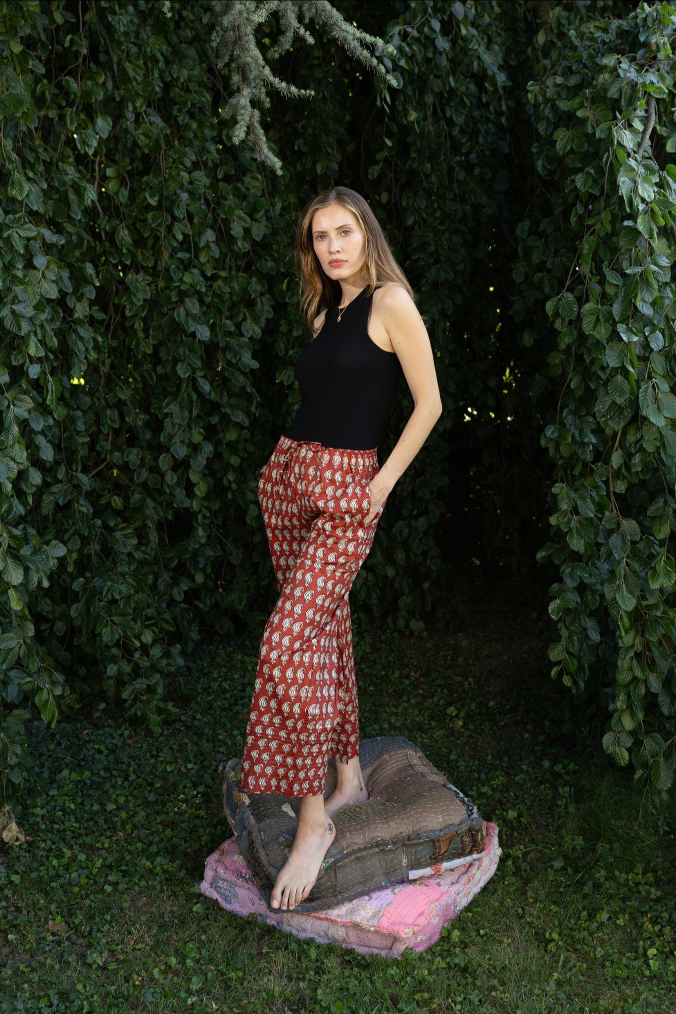 Cotton Holiday Pants n.5 - Bohemia Couture