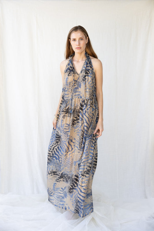 Cotton Lurex Sunday Long Dress n.1 - Bohemia Couture