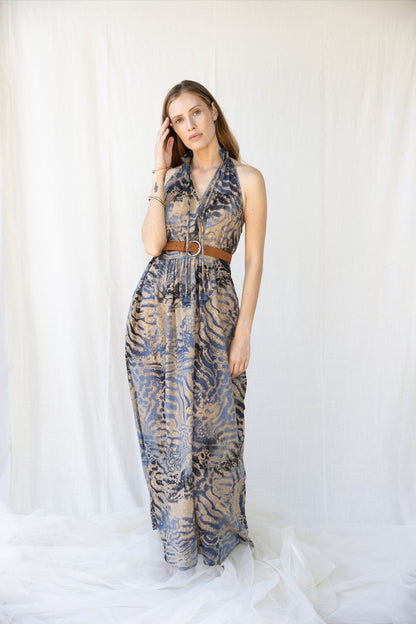 Cotton Lurex Sunday Long Dress n.1 - Bohemia Couture