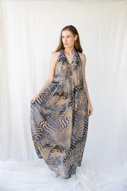 Cotton Lurex Sunday Long Dress n.1 - Bohemia Couture
