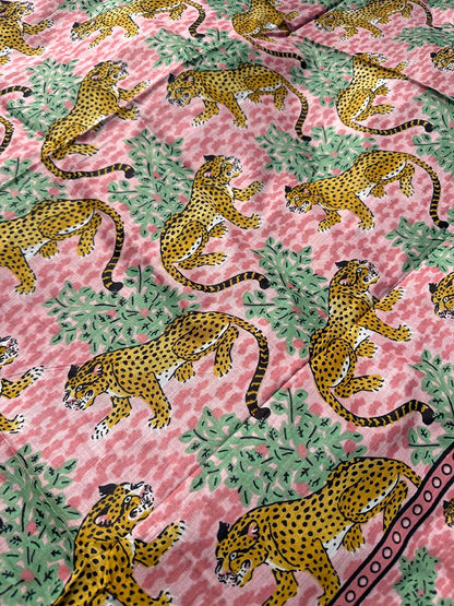 Cotton Pareo n.215 Pink Safari - Bohemia Couture