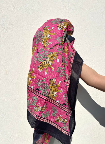 Cotton Pareo n.217 Fuxia Safari - Bohemia Couture