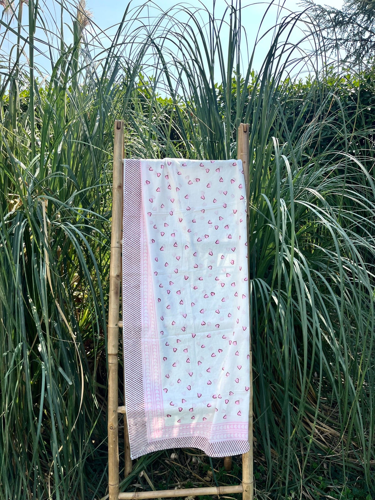Cotton Pareo n.247 Hearts - Bohemia Couture