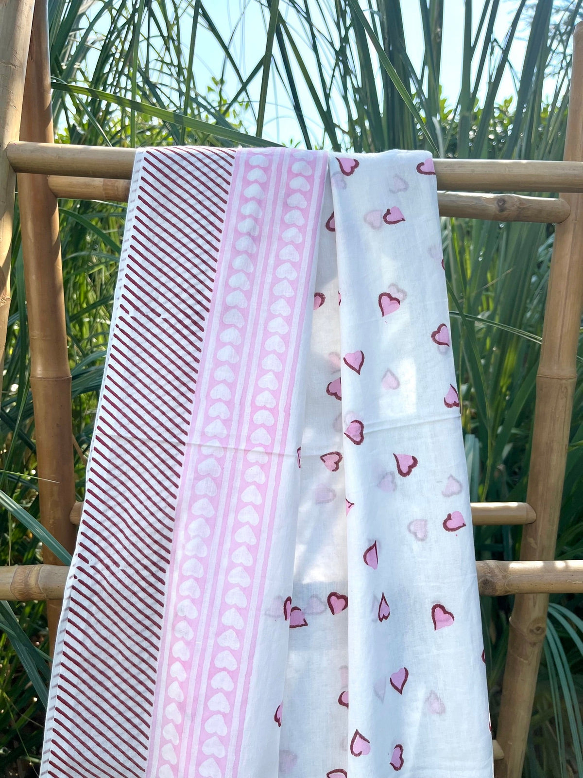 Cotton Pareo n.247 Hearts - Bohemia Couture