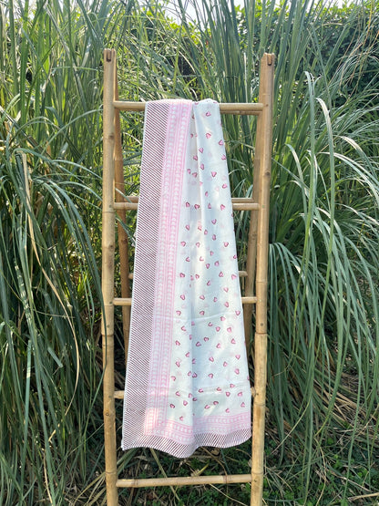 Cotton Pareo n.247 Hearts - Bohemia Couture