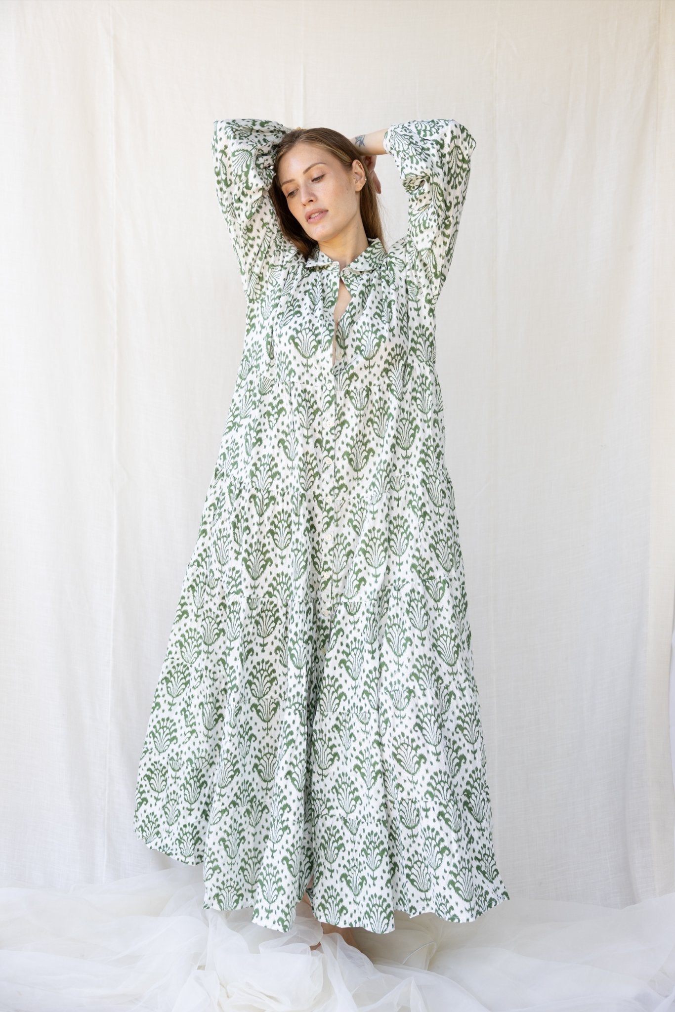Cotton St. Barth Long Dress n.2 - Bohemia Couture