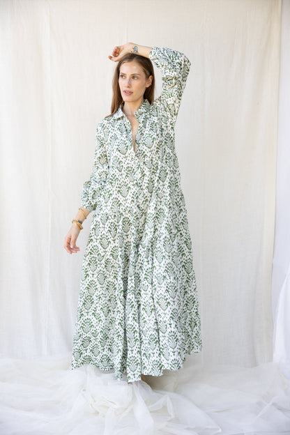 Cotton St. Barth Long Dress n.2 - Bohemia Couture
