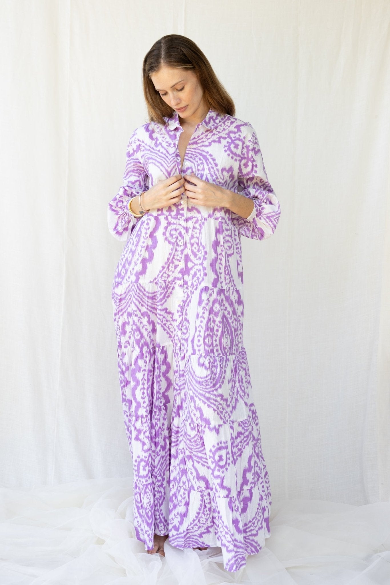 Cotton St. Barth Long Dress n.3 - Bohemia Couture