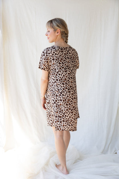 Daily Short Dress n.3 - Leopard - Bohemia Couture