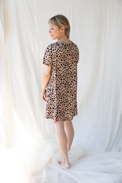 Daily Short Dress n.3 - Leopard - Bohemia Couture