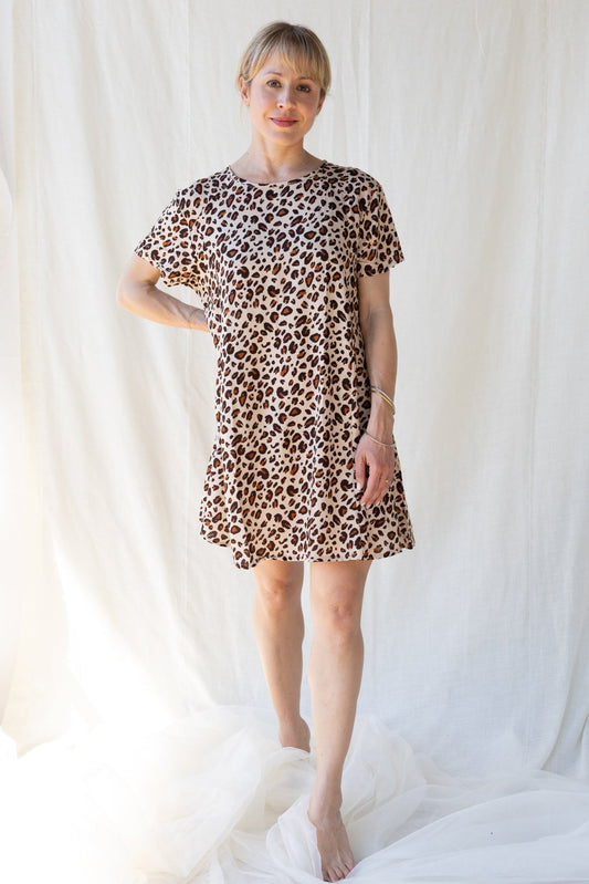 Daily Short Dress n.3 - Leopard - Bohemia Couture