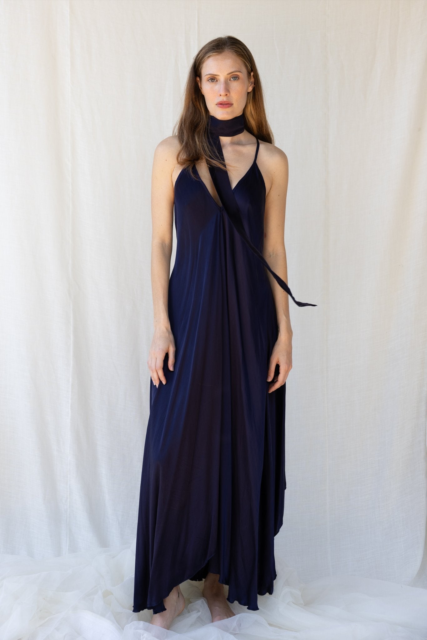 Mafalda Dress n.1 Blue Navy - Bohemia Couture
