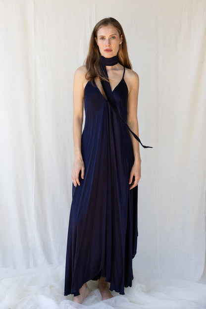 Mafalda Dress n.1 Blue Navy - Bohemia Couture
