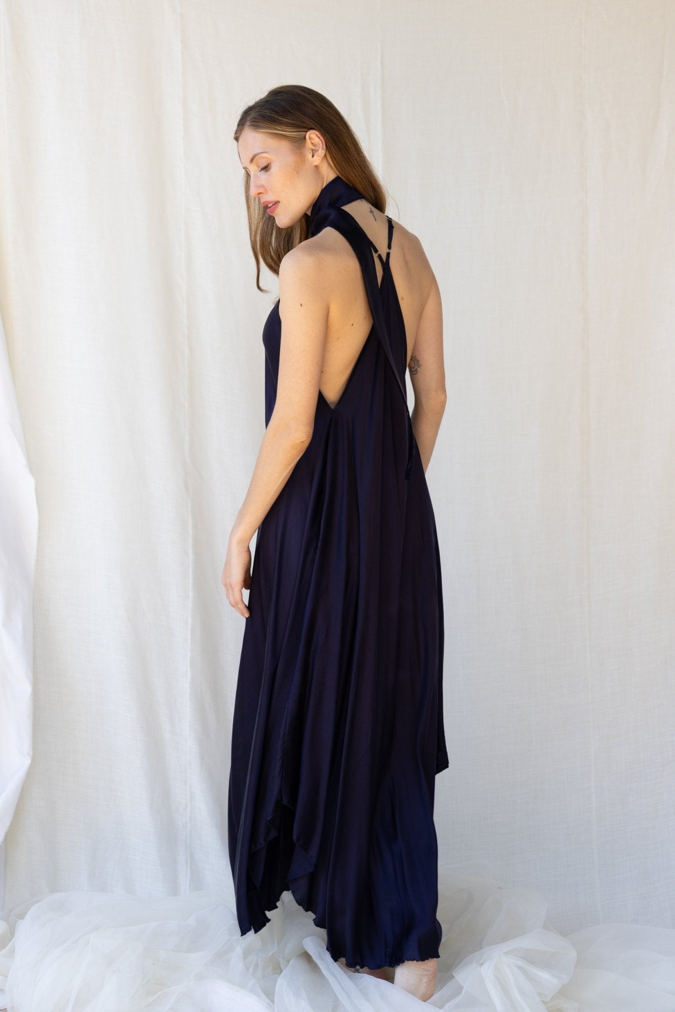 Mafalda Dress n.1 Blue Navy - Bohemia Couture