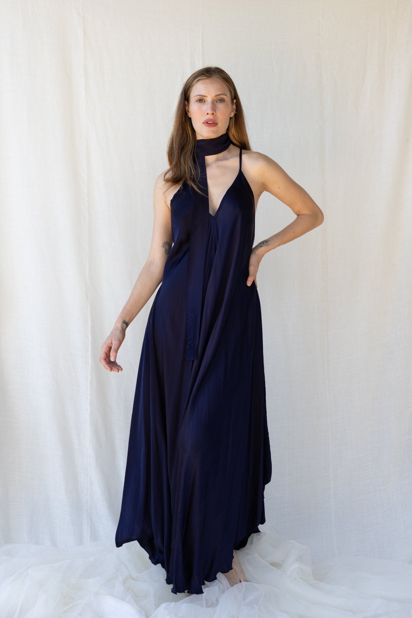 Mafalda Dress n.1 Blue Navy - Bohemia Couture