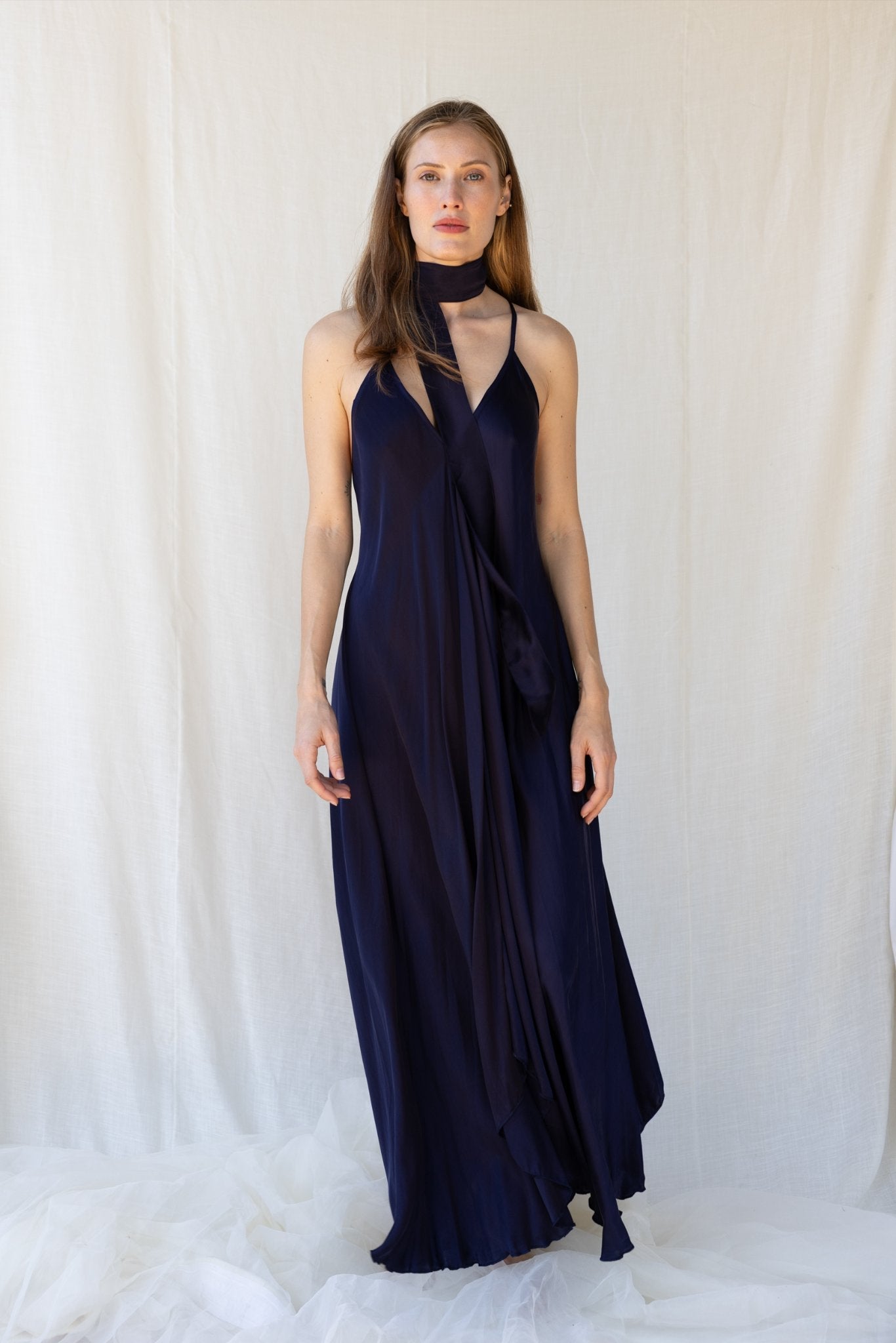 Mafalda Dress n.1 Blue Navy - Bohemia Couture
