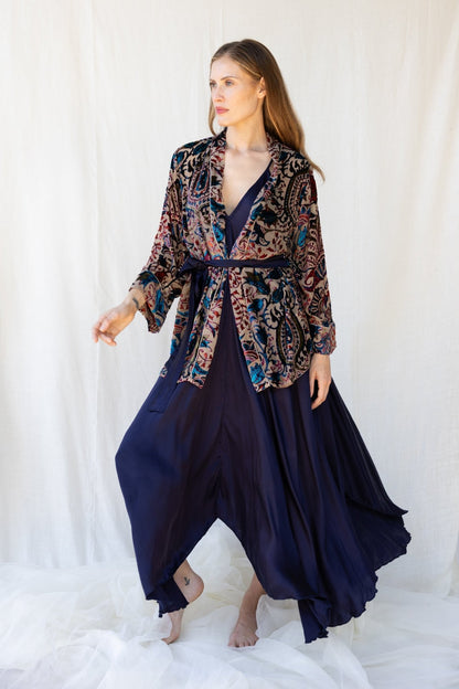 Mafalda Dress n.1 Blue Navy - Bohemia Couture
