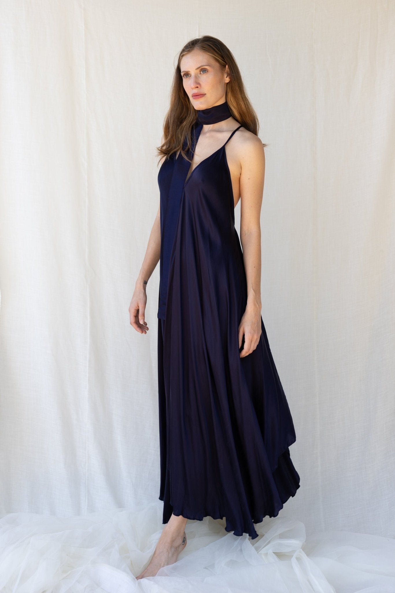 Mafalda Dress n.1 Blue Navy - Bohemia Couture