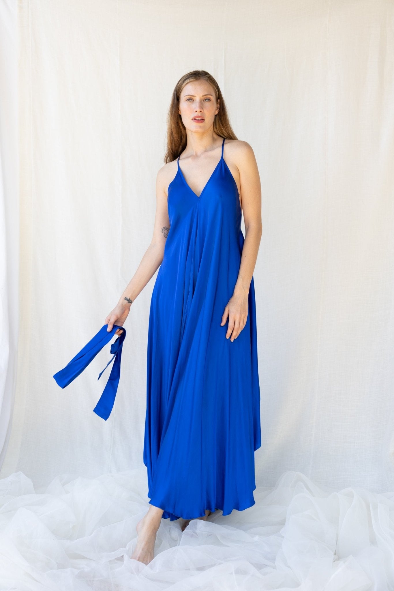 Mafalda Dress n.3 Electric Blue - Bohemia Couture