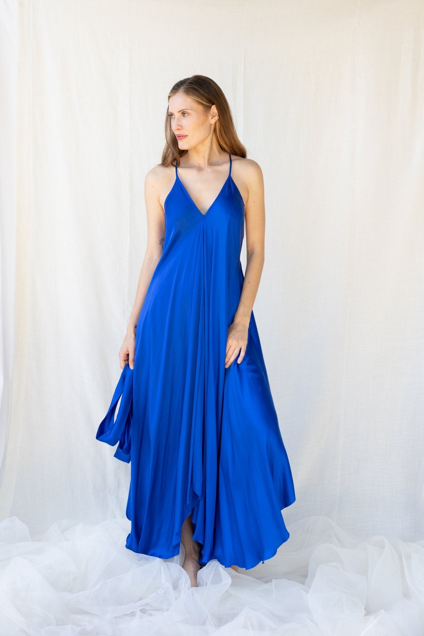 Mafalda Dress n.3 Electric Blue - Bohemia Couture