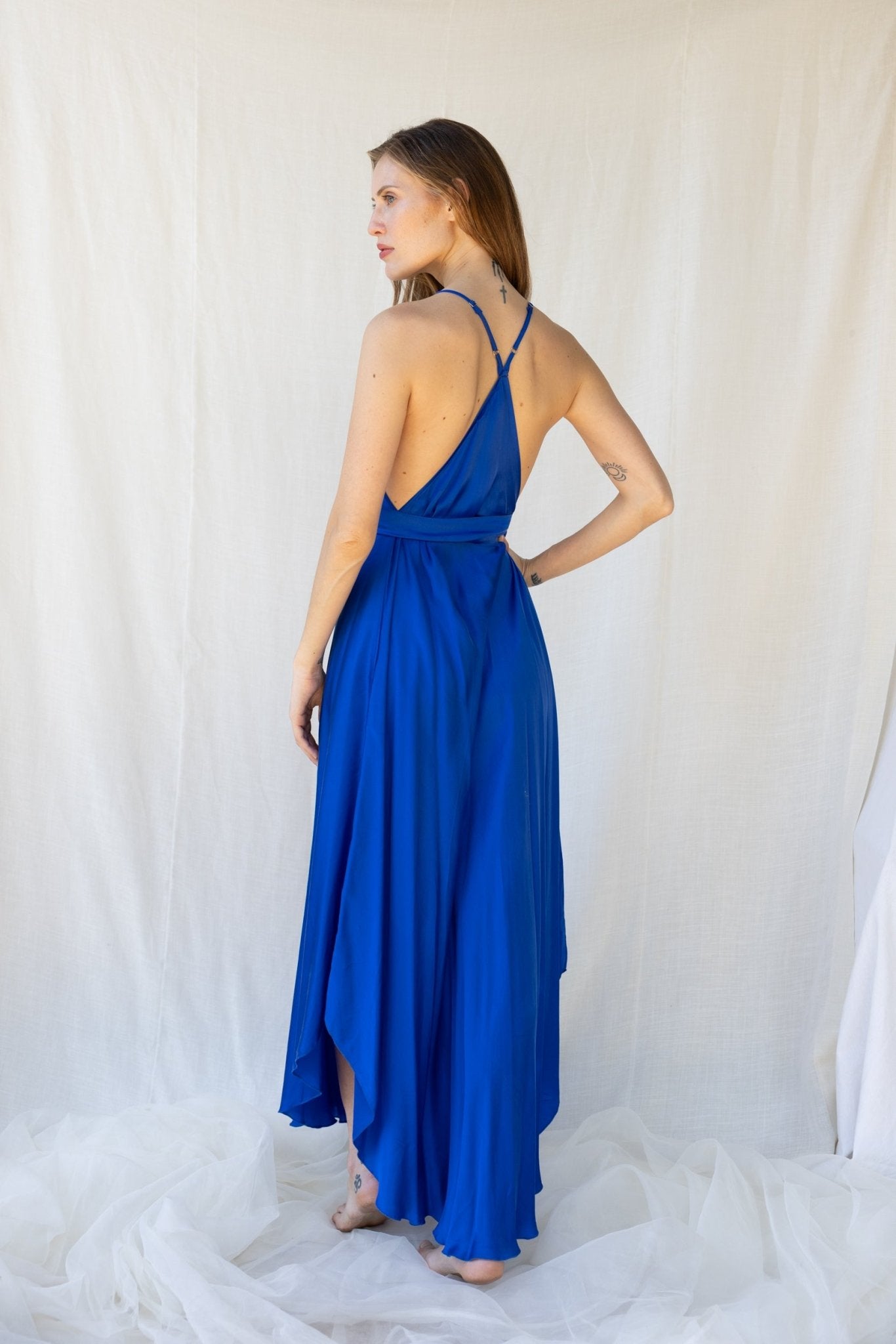 Mafalda Dress n.3 Electric Blue - Bohemia Couture