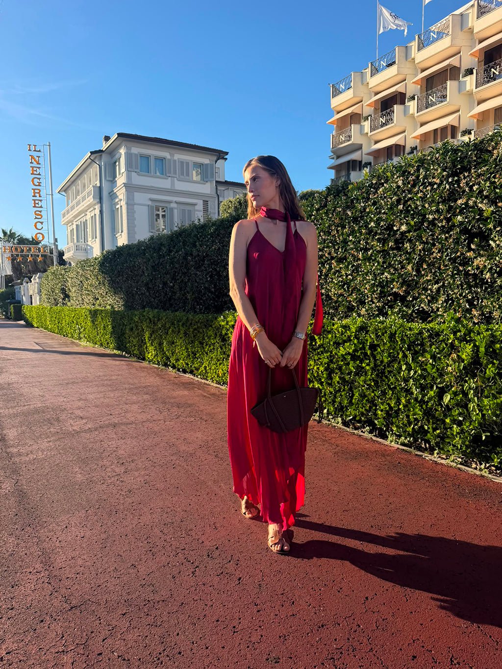 Mafalda Dress n.4 Burgundy - Bohemia Couture