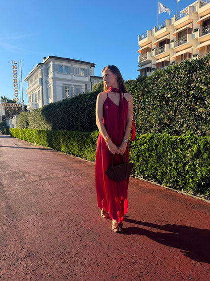 Mafalda Dress n.4 Burgundy - Bohemia Couture