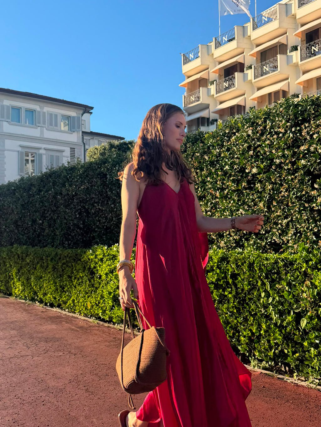 Mafalda Dress n.4 Burgundy - Bohemia Couture