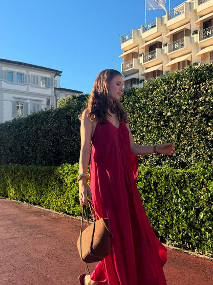 Mafalda Dress n.4 Burgundy - Bohemia Couture