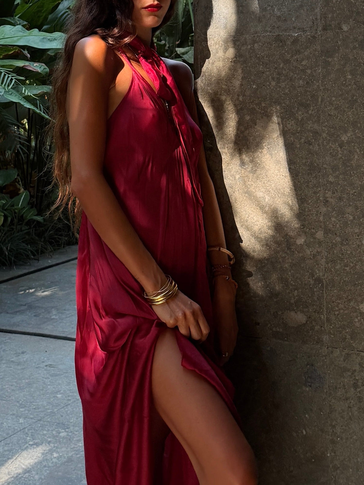 Mafalda Dress n.4 Burgundy - Bohemia Couture