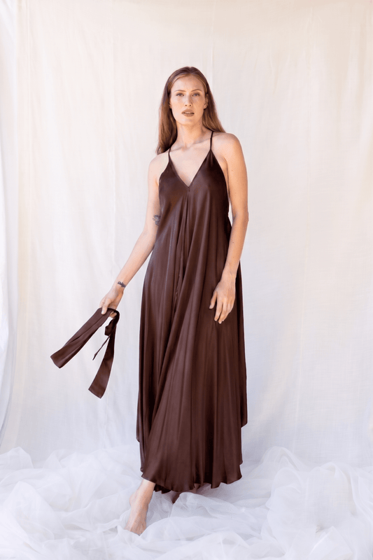 Mafalda Dress n.6 Cocoa - Bohemia Couture
