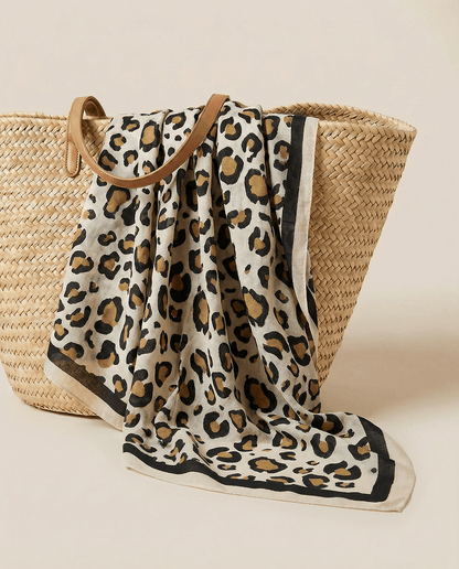 Raw Cotton Pareo - Leopard Deluxe - Bohemia Couture