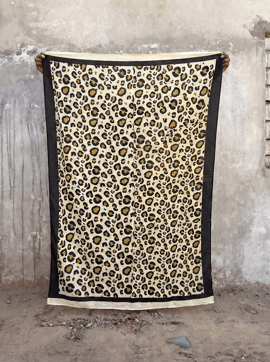Raw Cotton Pareo - Leopard Deluxe - Bohemia Couture
