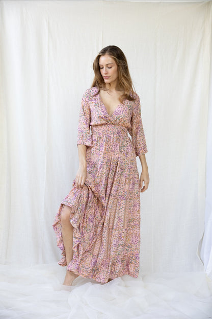 Silk Gardenia Long Dress n.4 - Bohemia Couture