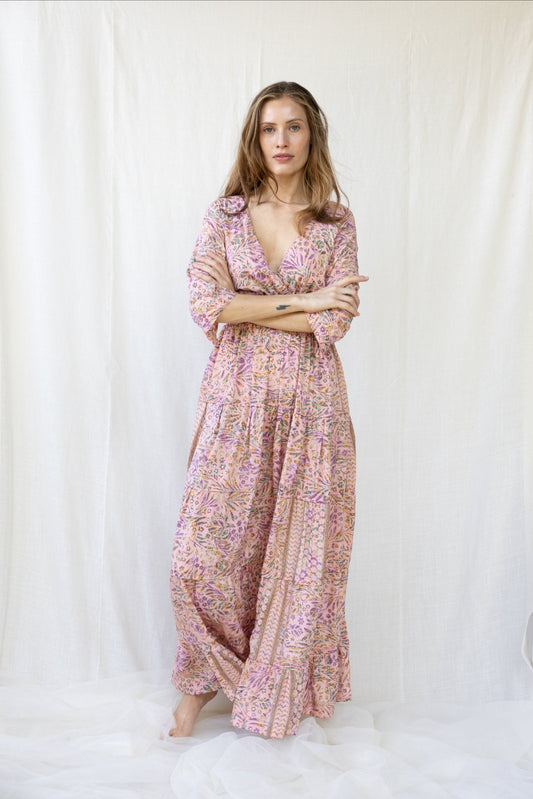 Silk Gardenia Long Dress n.4 - Bohemia Couture