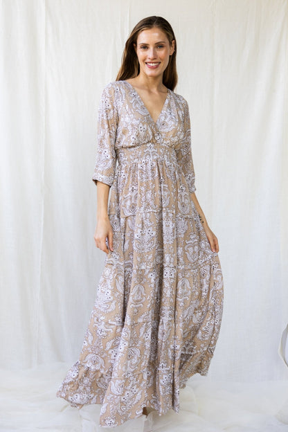 Silk Gardenia Long Dress n.5 - Bohemia Couture
