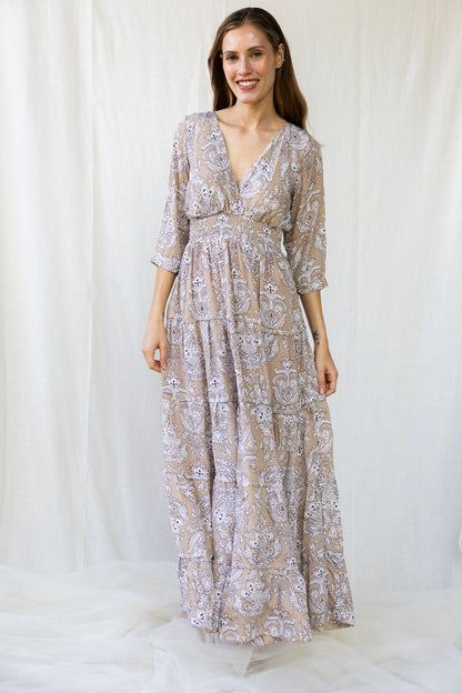 Silk Gardenia Long Dress n.5 - Bohemia Couture