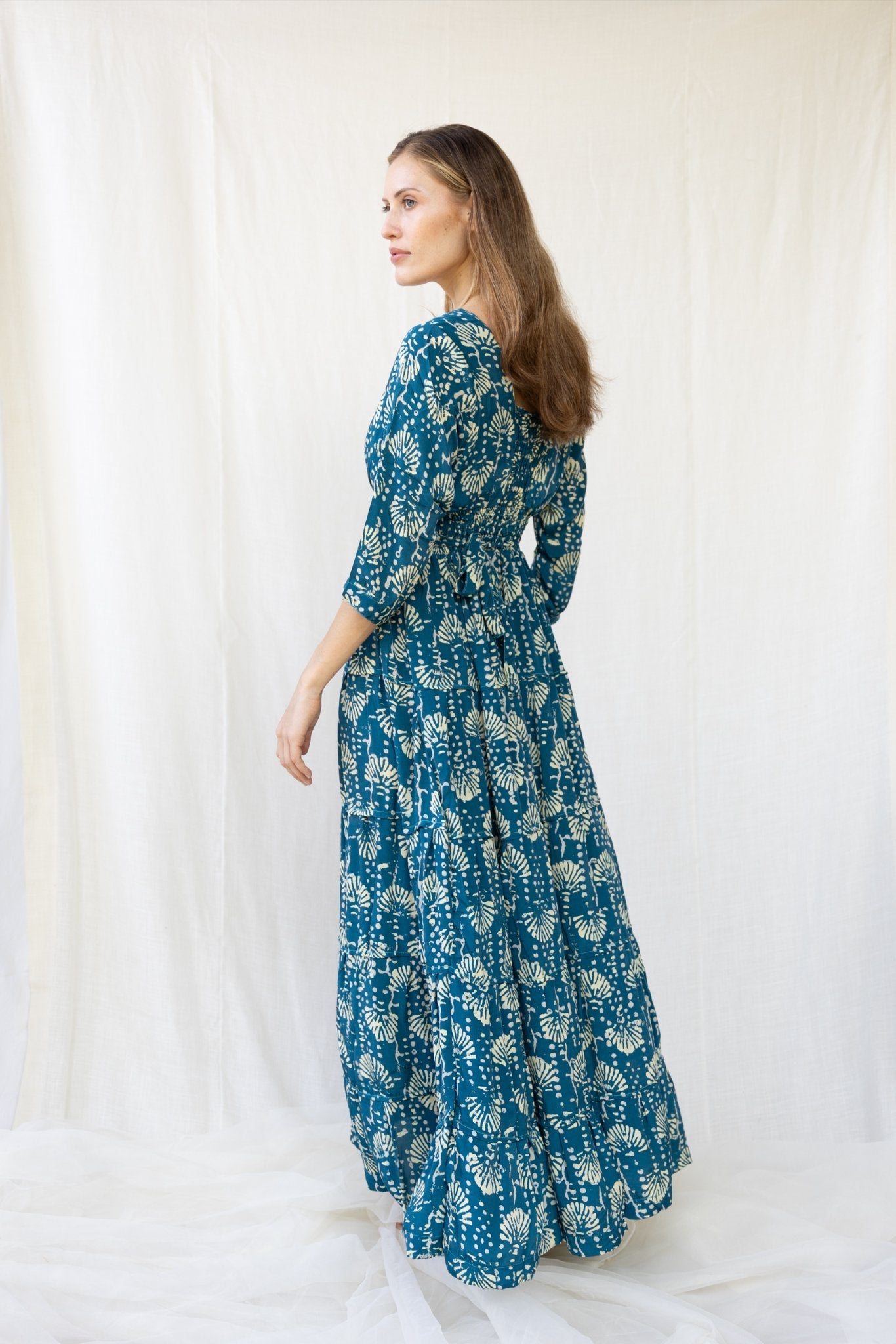 Silk Gardenia Long Dress n.6 - Bohemia Couture