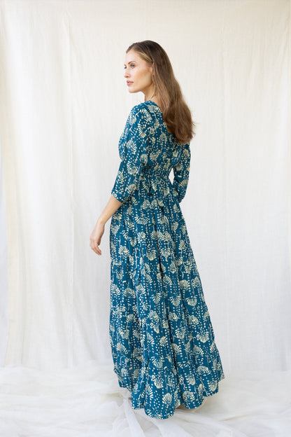 Silk Gardenia Long Dress n.6 - Bohemia Couture