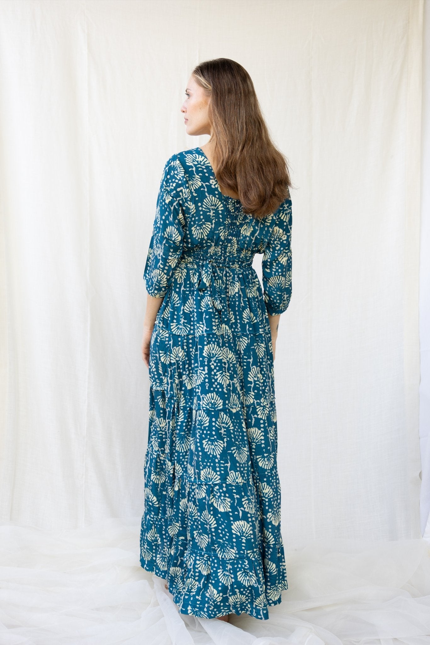 Silk Gardenia Long Dress n.6 - Bohemia Couture
