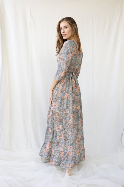 Silk Gardenia Long Dress n.7 - Bohemia Couture